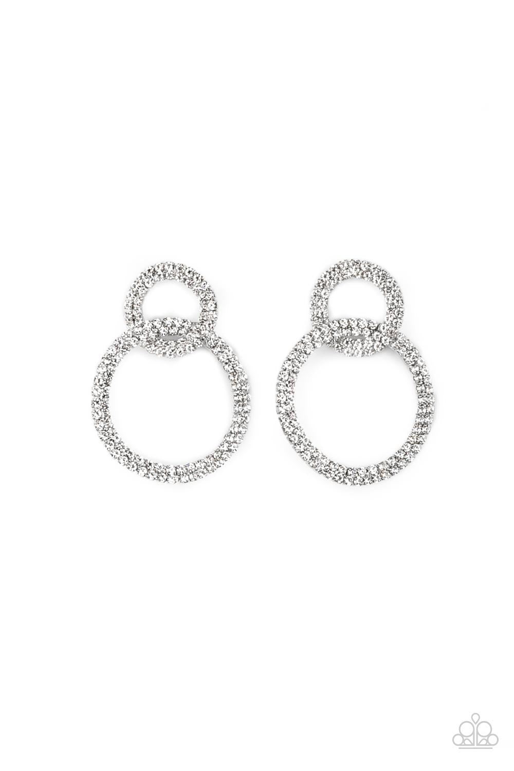 Paparazzi Accessories Intensely Icy - Black Post Earring