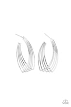 Load image into Gallery viewer, Paparazzi Accessories:Industrial Illusion - Silver Earrings
