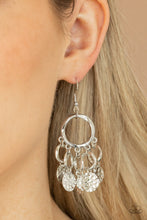 Load image into Gallery viewer, Paparazzi Accessories Partners in CHIME - Silver Earring

