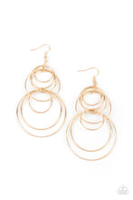 Load image into Gallery viewer, Paparazzi Accessories: I Feel Dizzy - Gold Earrings
