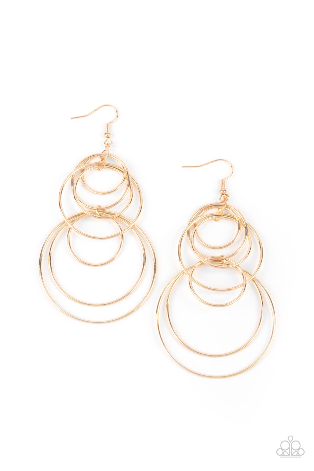 Paparazzi Accessories: I Feel Dizzy - Gold Earrings