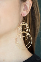 Load image into Gallery viewer, Paparazzi Accessories: I Feel Dizzy - Gold Earrings
