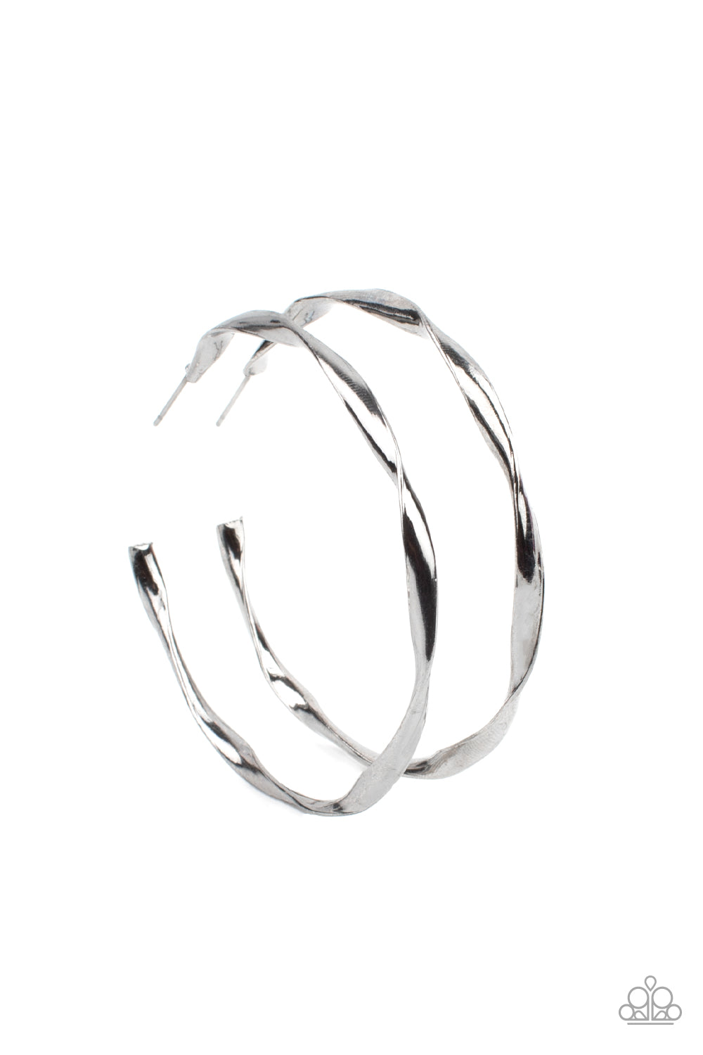 Paparazzi Accessories: Radiantly Warped - Black Earring