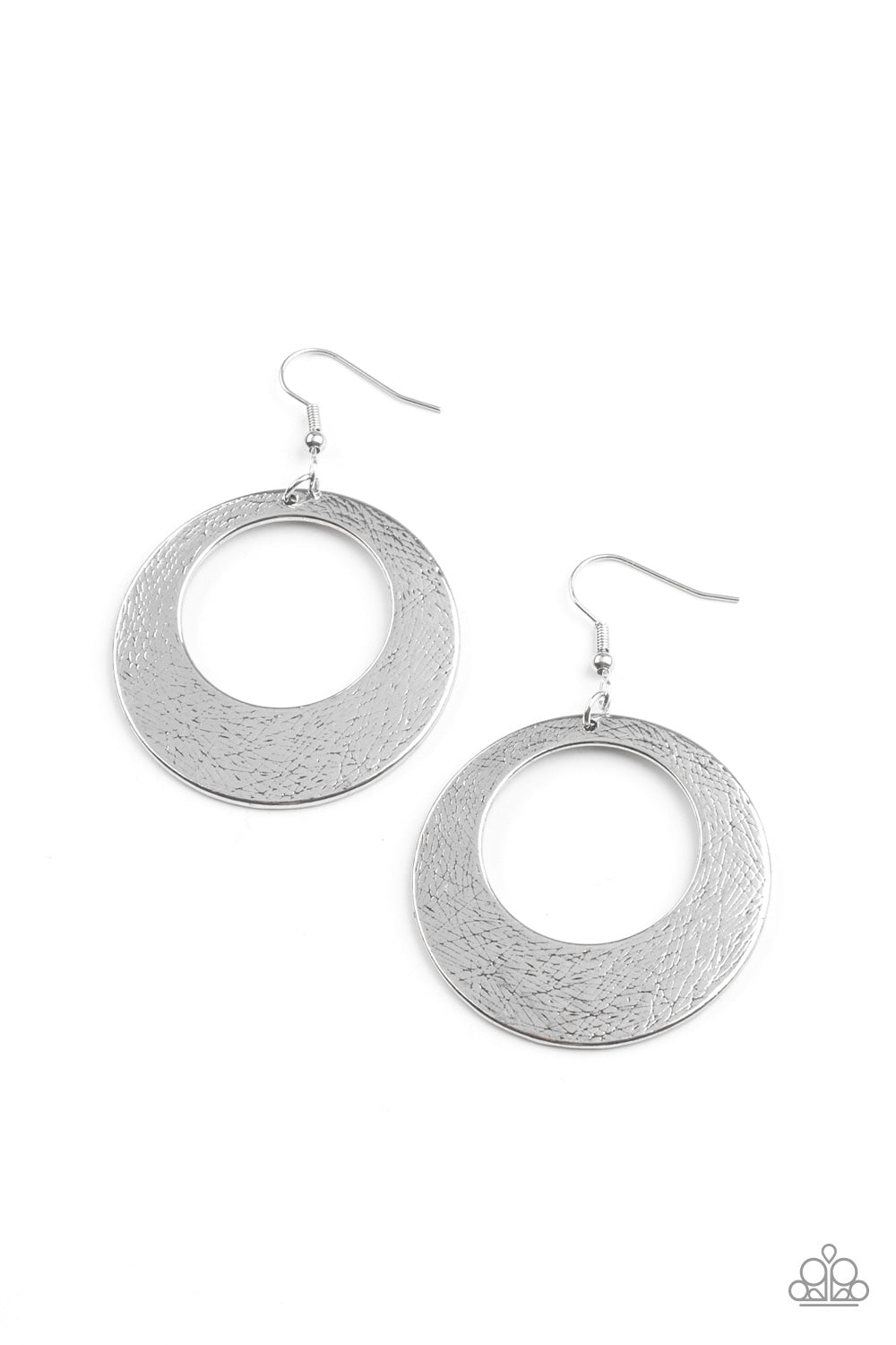 Paparazzi Accessories Outer Plains - Silver Earrings