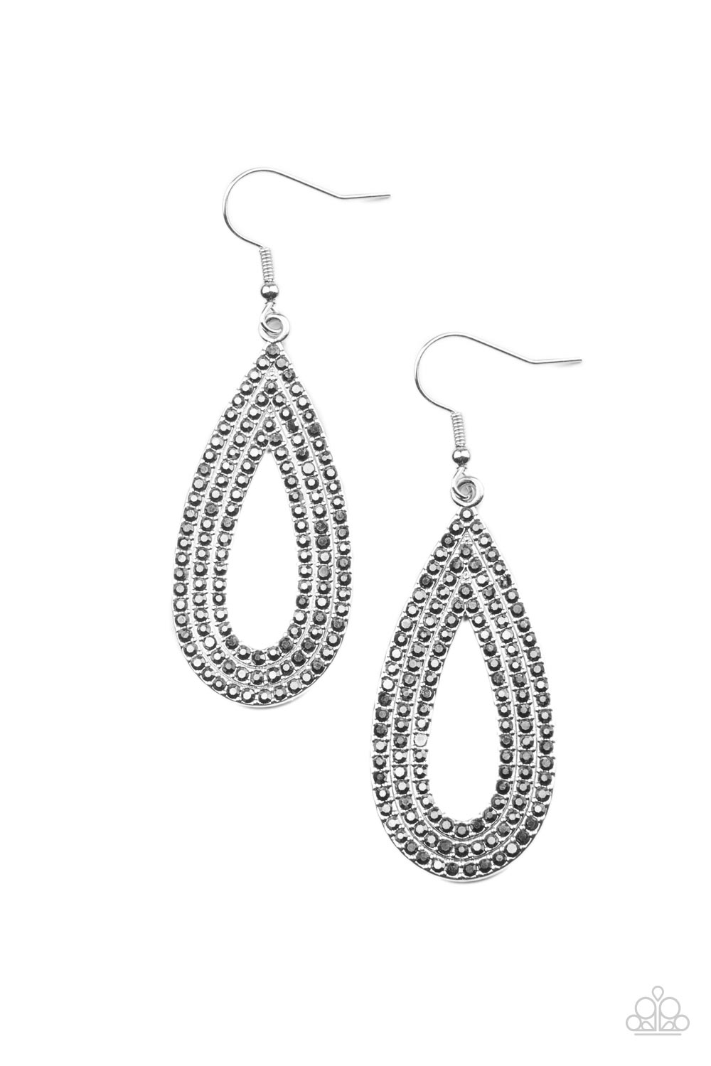 Paparazzi Accessories Exquisite Exaggeration - Silver Earring