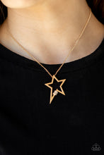 Load image into Gallery viewer, Paparazzi Accessories: Light Up The Sky - Gold Necklace
