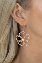 Load image into Gallery viewer, Paparazzi Accessories; Petal Power - Rose Gold Earrings
