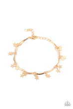 Load image into Gallery viewer, Paparazzi Accessories: Party in the USA - Gold Bracelet
