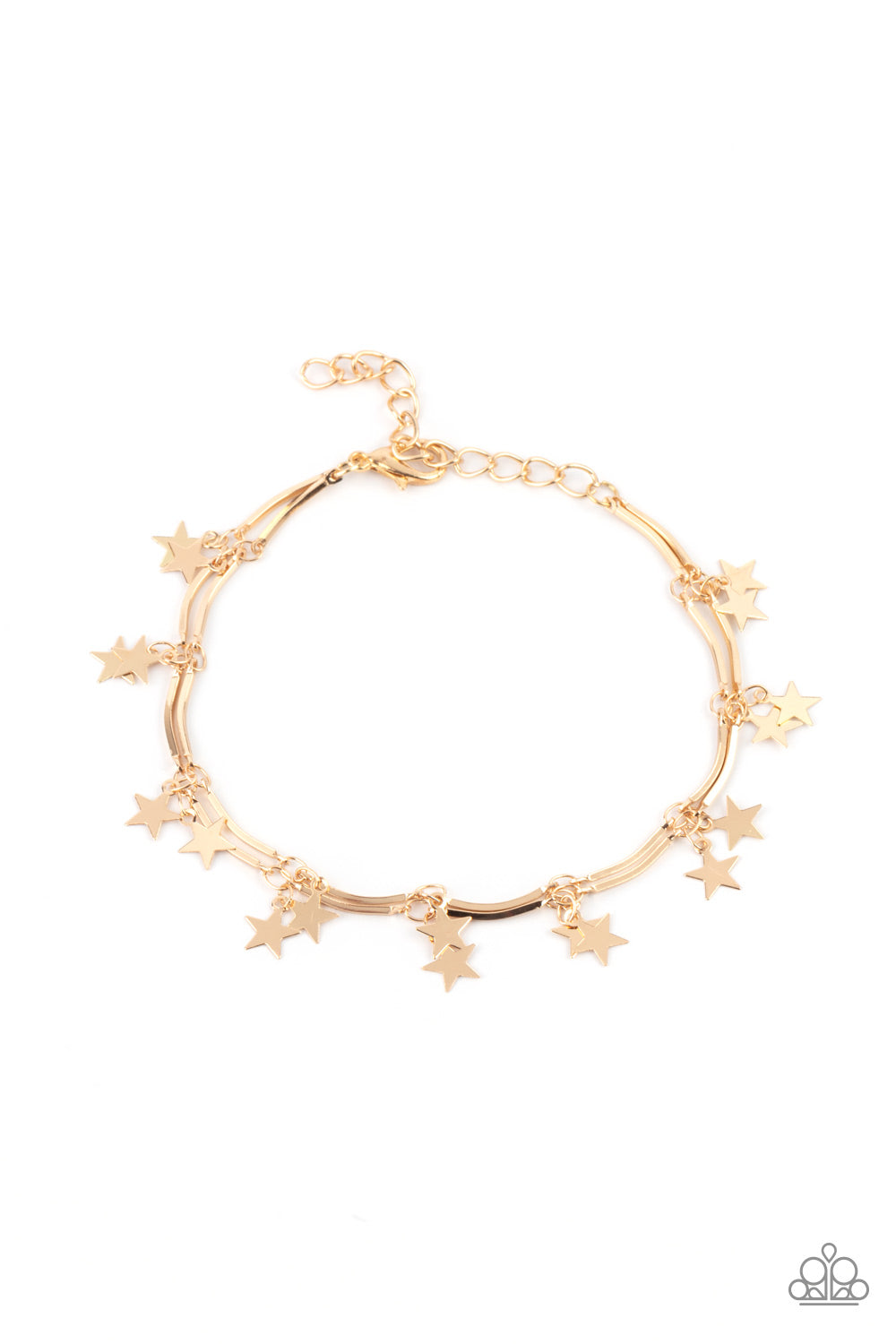 Paparazzi Accessories: Party in the USA - Gold Bracelet