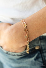 Load image into Gallery viewer, Paparazzi Accessories: Party in the USA - Gold Bracelet
