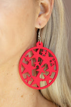 Load image into Gallery viewer, Paparazzi Accessories: Cosmic Paradise - Red Earrings
