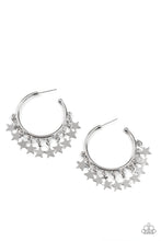 Load image into Gallery viewer, Paparazzi Accessories: Happy Independence Day - Silver Earrings
