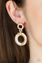 Load image into Gallery viewer, Paparazzi Accessories: Modern Motivation - Gold Earrings
