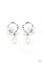 Load image into Gallery viewer, Paparazzi Accessories Elegant Expo - White Post Earring
