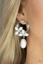 Load image into Gallery viewer, Paparazzi Accessories Elegant Expo - White Post Earring
