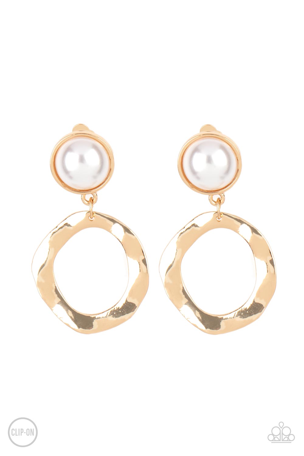 Paparazzi Accessories: Vintage Veracity - Gold Clip-On Earrings