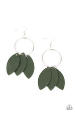 Load image into Gallery viewer, Paparazzi Accessories: Leafy Laguna - Green Earrings
