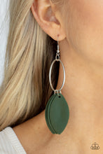 Load image into Gallery viewer, Paparazzi Accessories: Leafy Laguna - Green Earrings
