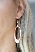 Load image into Gallery viewer, Paparazzi Accessories: OVAL The Hill - Rose Gold Earrings
