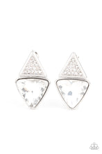 Load image into Gallery viewer, Paparazzi Accessories: Risky Razzle - White Earrings
