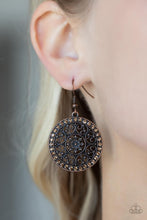Load image into Gallery viewer, Paparazzi Accessories: Bollywood Ballroom - Copper Earring
