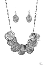 Load image into Gallery viewer, Paparazzi Accessories Industrial Wave - Black Silver Necklace
