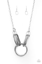 Load image into Gallery viewer, Paparazzi Accessories Lip Sync Links - Silver Necklace
