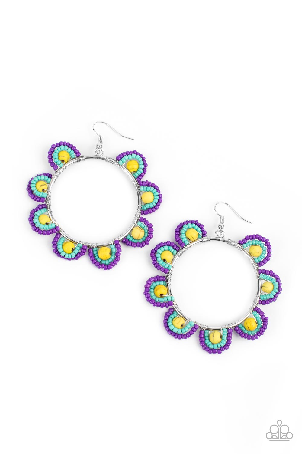 Paparazzi Accessories: Groovy Gardens - Yellow Earrings