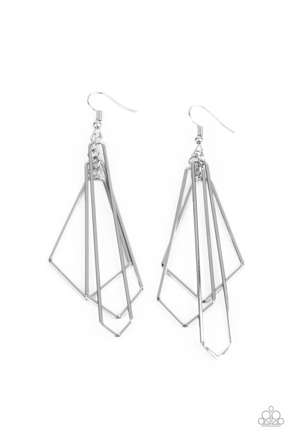 Paparazzi Accessories: Shape Shifting Shimmer - Silver Earring
