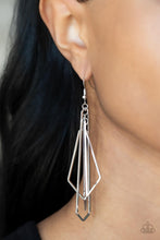 Load image into Gallery viewer, Paparazzi Accessories: Shape Shifting Shimmer - Silver Earring
