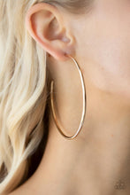 Load image into Gallery viewer, Paparazzi Accessories Mega Metro - Gold Hoop Earring
