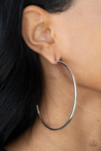 Load image into Gallery viewer, Paparazzi Accessories Mega Metro - Silver Hoop Earrings
