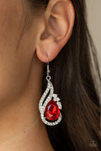 Load image into Gallery viewer, Paparazzi Accessories: Dancefloor Diva - Red Earrings
