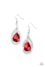 Load image into Gallery viewer, Paparazzi Accessories: Dancefloor Diva - Red Earrings
