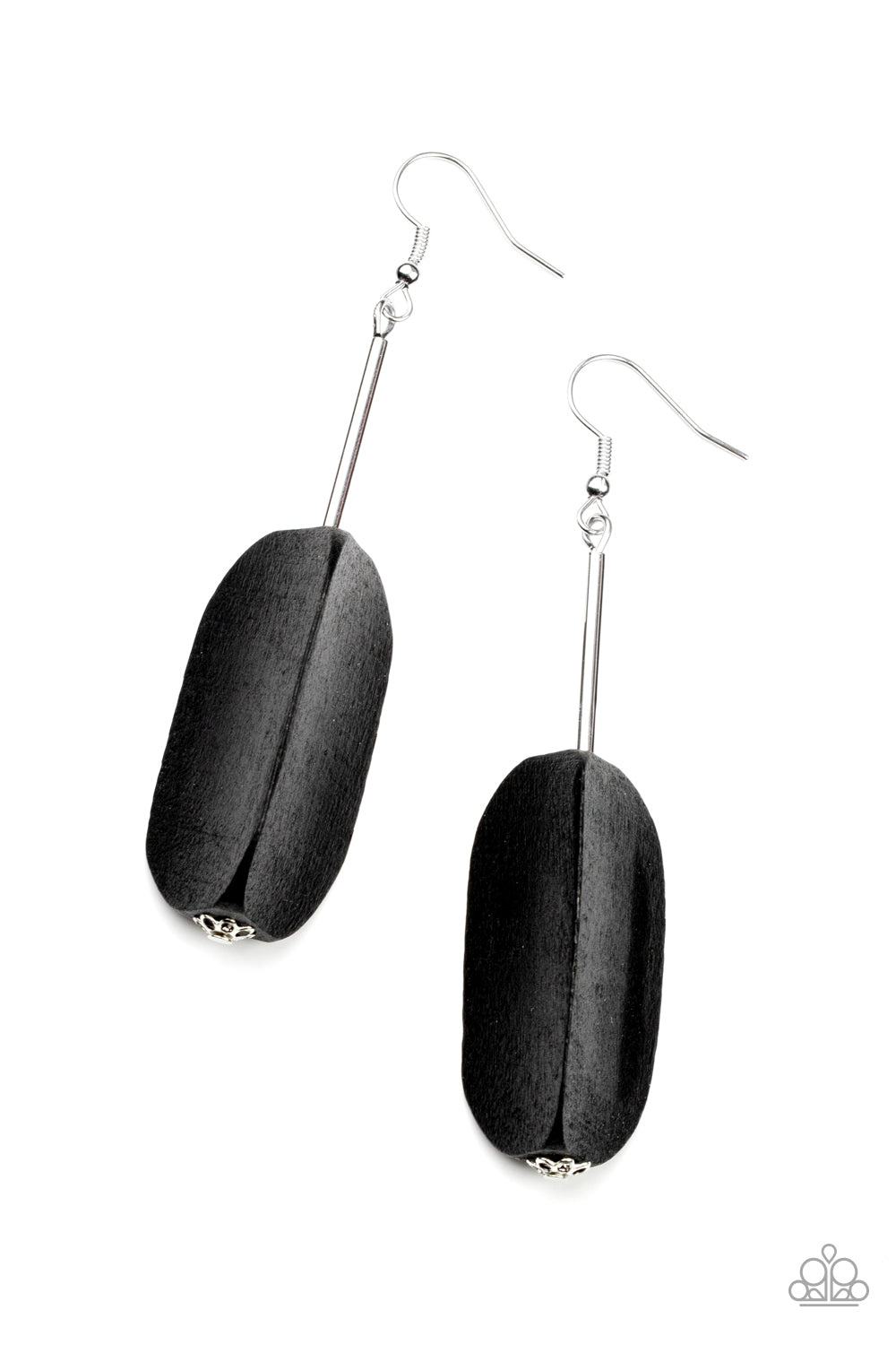 Paparazzi Accessories Tamarack Trail - Black Earrings