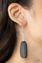 Load image into Gallery viewer, Paparazzi Accessories Tamarack Trail - Black Earrings
