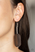 Load image into Gallery viewer, Paparazzi Accessories Tamarack Trail - Brown Earrings
