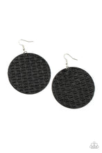 Load image into Gallery viewer, Paparazzi Accessories: WEAVE Me Out Of It - Black Earrings
