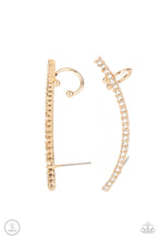 Load image into Gallery viewer, Paparazzi Accessories Sleekly Shimmering - Gold Post Earring
