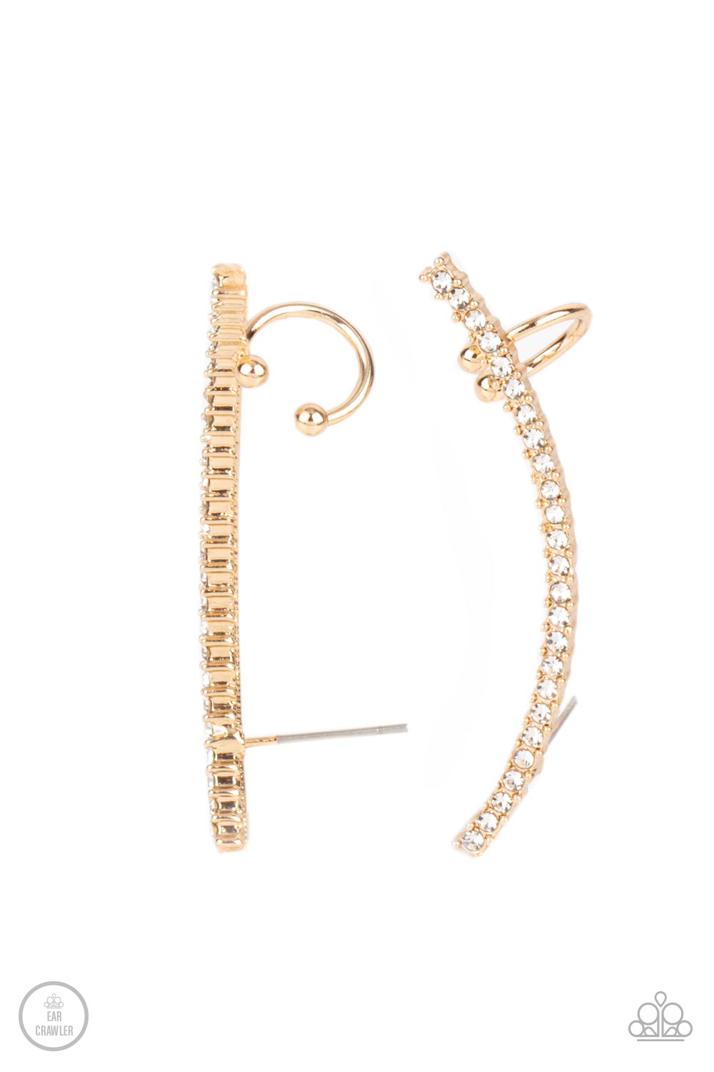 Paparazzi Accessories Sleekly Shimmering - Gold Post Earring