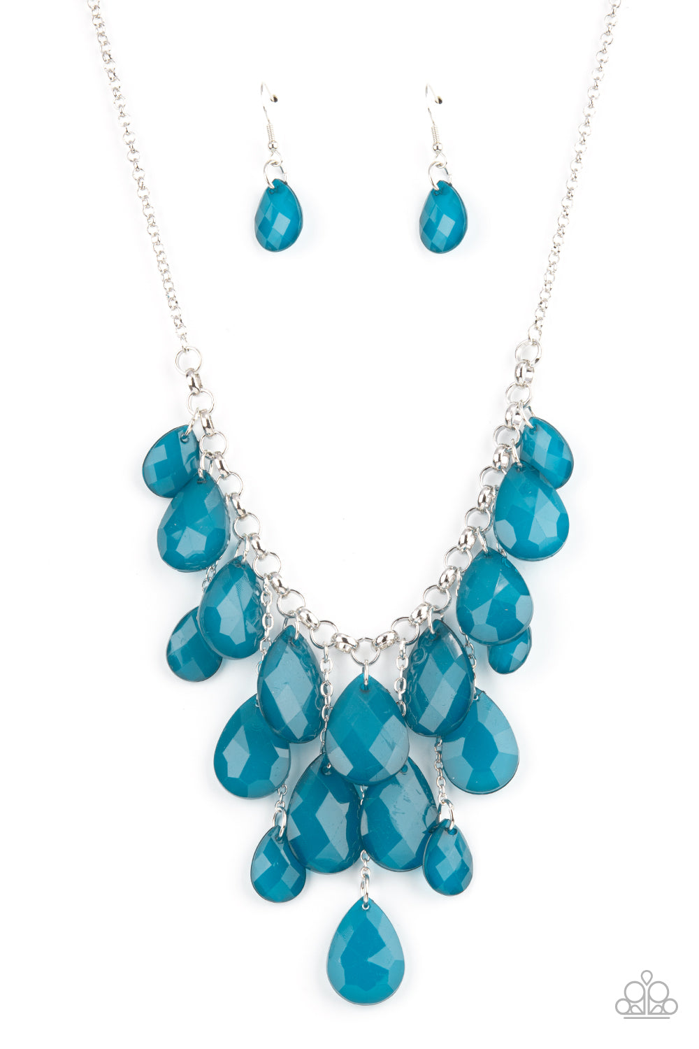 Paparazzi Accessories Front Row Flamboyance - Blue Necklace