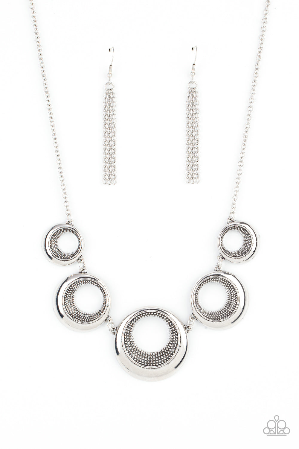 Paparazzi Accessories: Solar Cycle - Silver Necklace