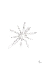 Load image into Gallery viewer, Paparazzi Accessories Leading Luminary - White Hair Clip
