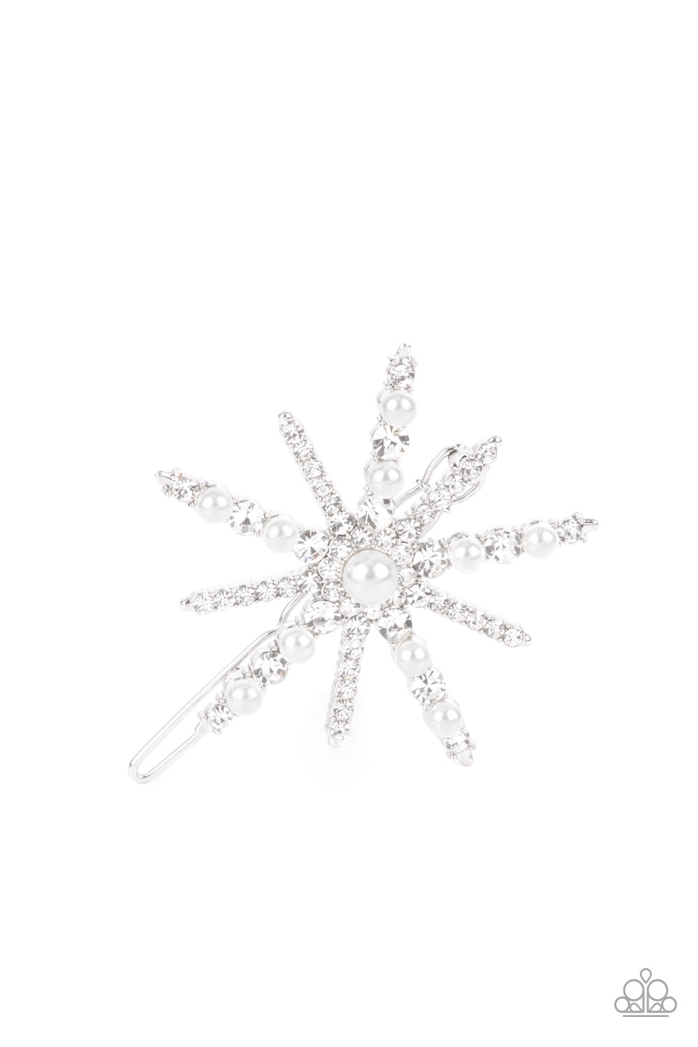 Paparazzi Accessories Leading Luminary - White Hair Clip