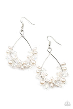 Load image into Gallery viewer, Paparazzi Accessories Marina Banquet - White Earrings
