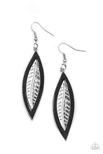 Load image into Gallery viewer, Paparazzi Accessories: Leather Lagoon - Black Earrings
