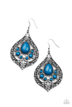 Load image into Gallery viewer, Paparazzi Accessories New Delhi Nouveau-Blue Earrings
