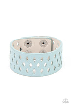 Load image into Gallery viewer, Paparazzi Accessories Glamp Champ - Blue Urban Bracelet
