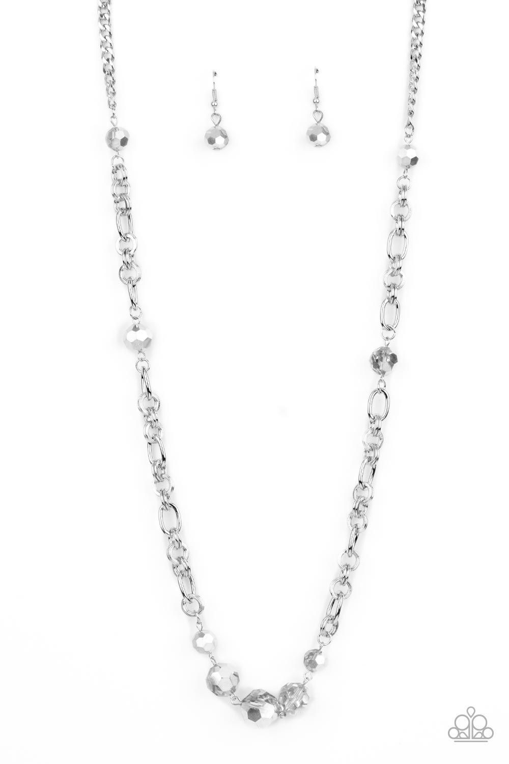Paparazzi Accessories: Prismatic Pick-Me-Up - Silver Necklace