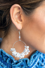 Load image into Gallery viewer, Paparazzi Accessories: Floating Gardens - White Earrings
